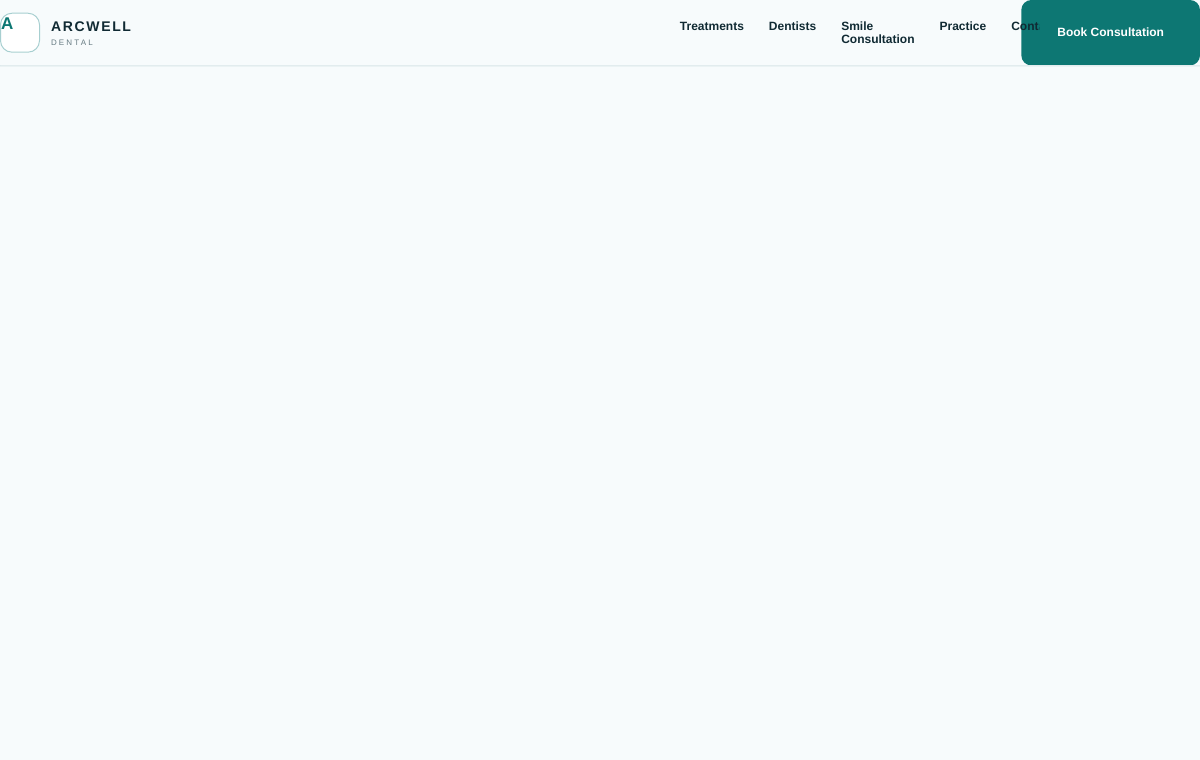 Arcwell Dental website preview