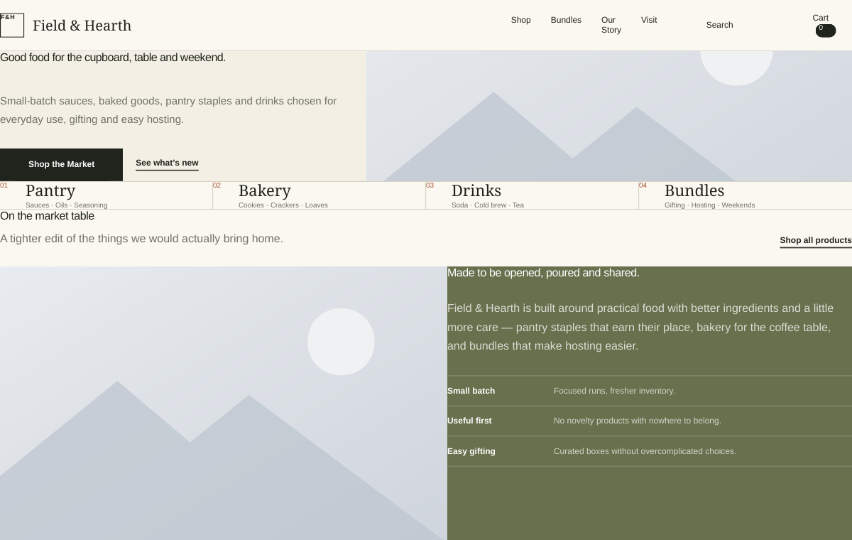 Field & Hearth website preview