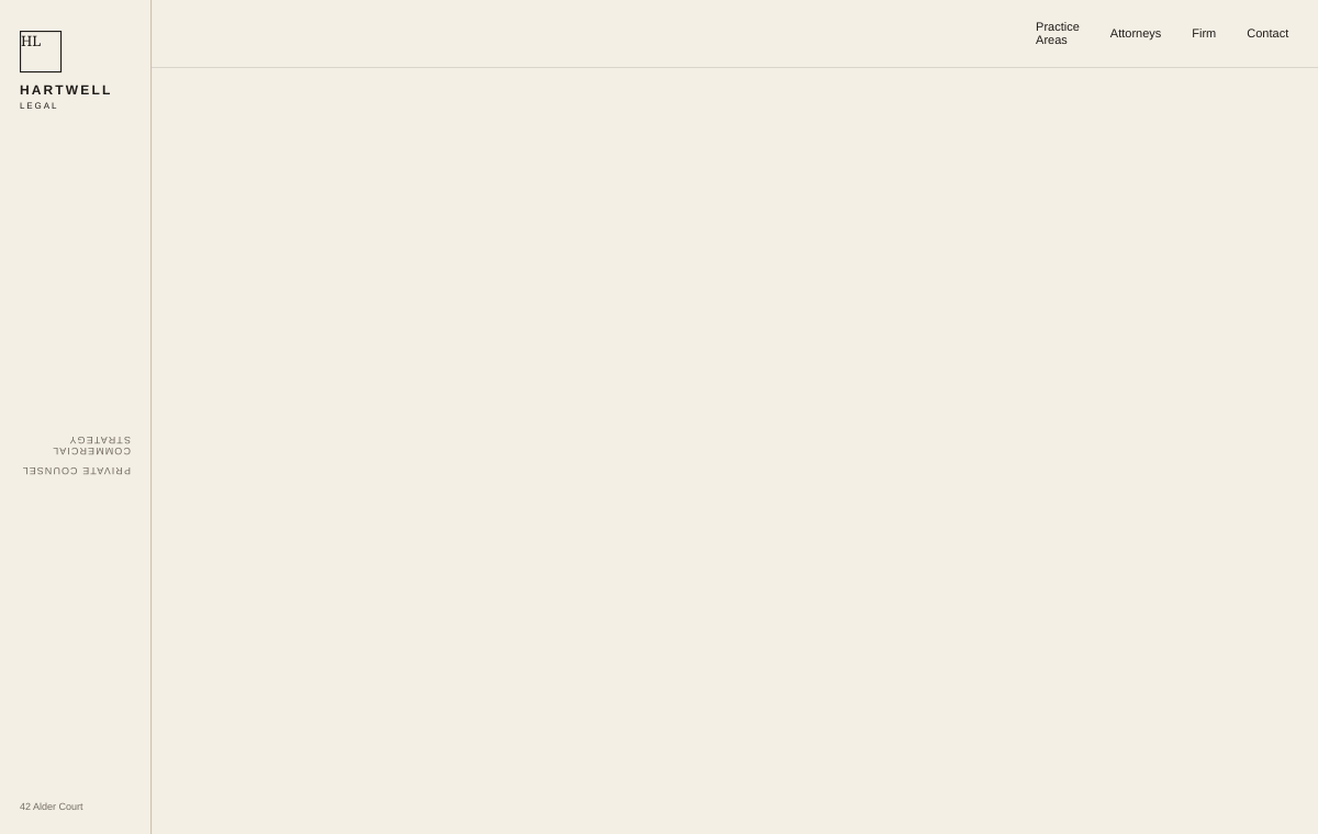 Hartwell Legal website preview