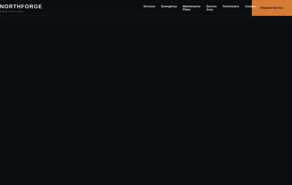 Northforge Home Services website preview