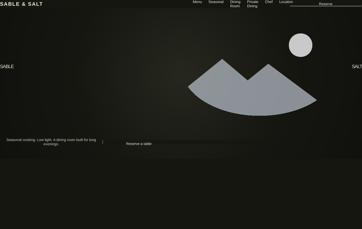 Sable & Salt website preview