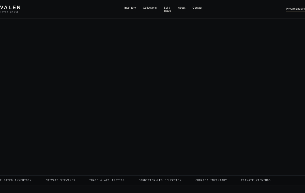 Valen Motor House website preview